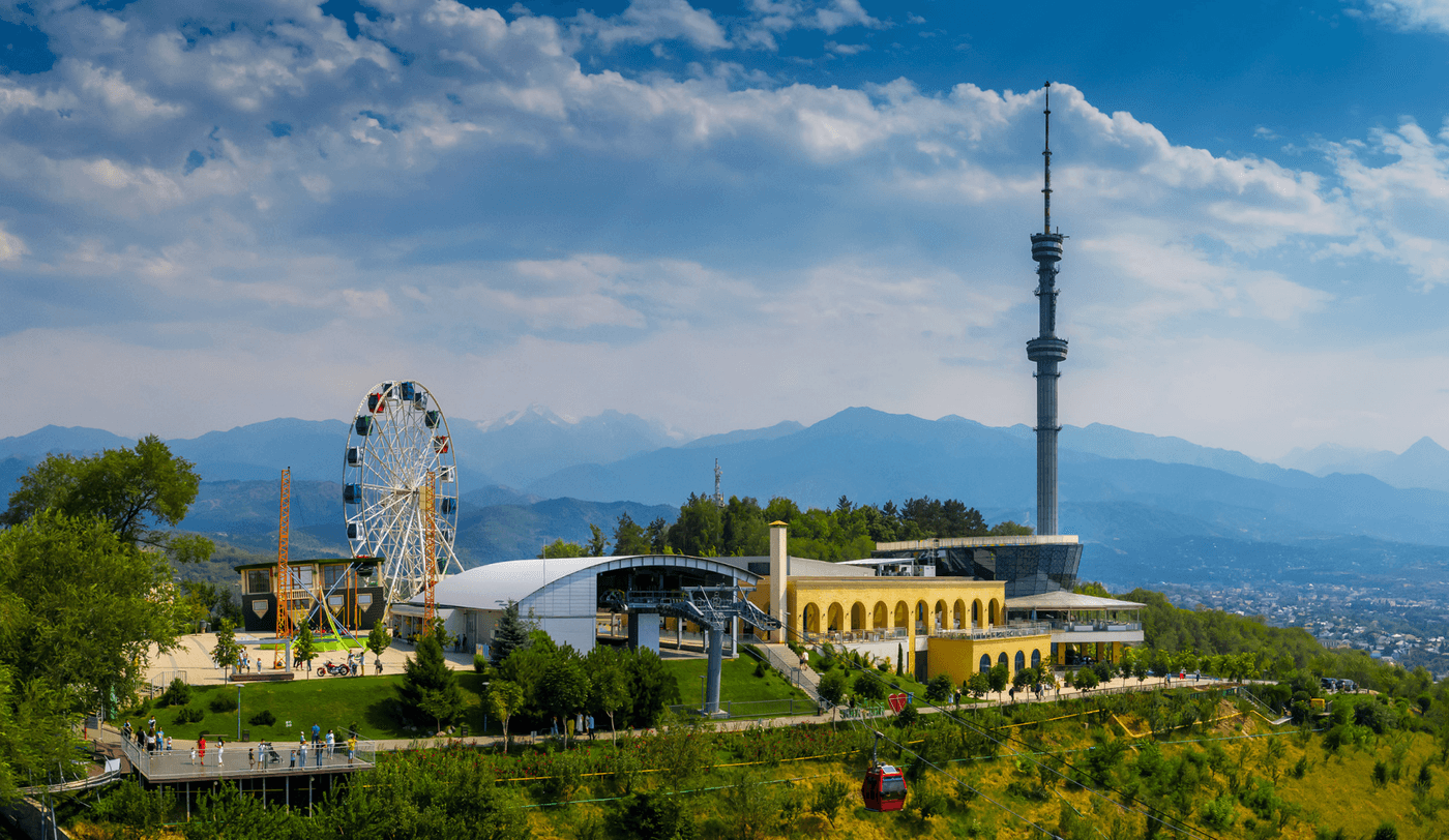 Almaty City Tour: Mountains, Landmarks & Local Market landscape in Kazakhstan