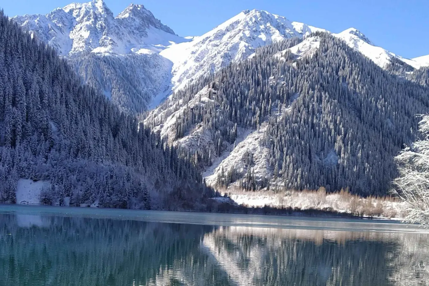 Issyk Lake: Half-Day Alpine Escape Tour route with scenic nature in Kazakhstan